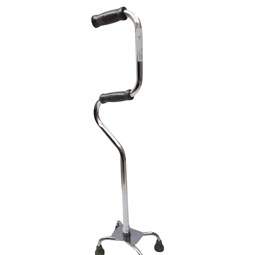 BASTON   4 APOYOS , DOBLE CUELLO, BASE CHICA, COLOR NEGRO,PLATA, BRONZE MEDIANO2.webp