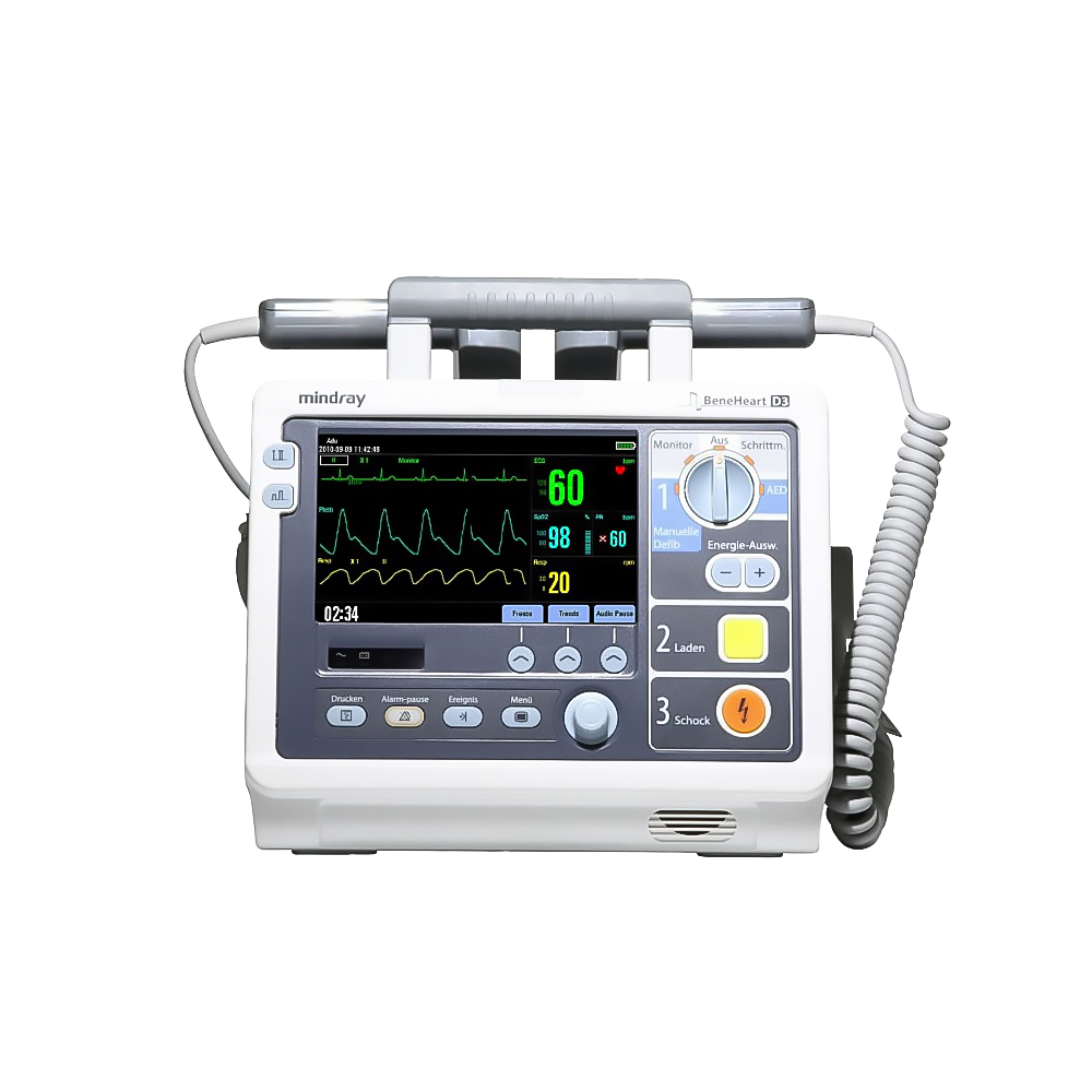 [RP-EQ-DES-01803] DESFRIBILDAOR BENEHEART MANUAL IDEA ECG, TEMP, FC, SP02, PANIC, RESP, BIFASICO MARCA MINDRAY MODELO BENEHEART D3