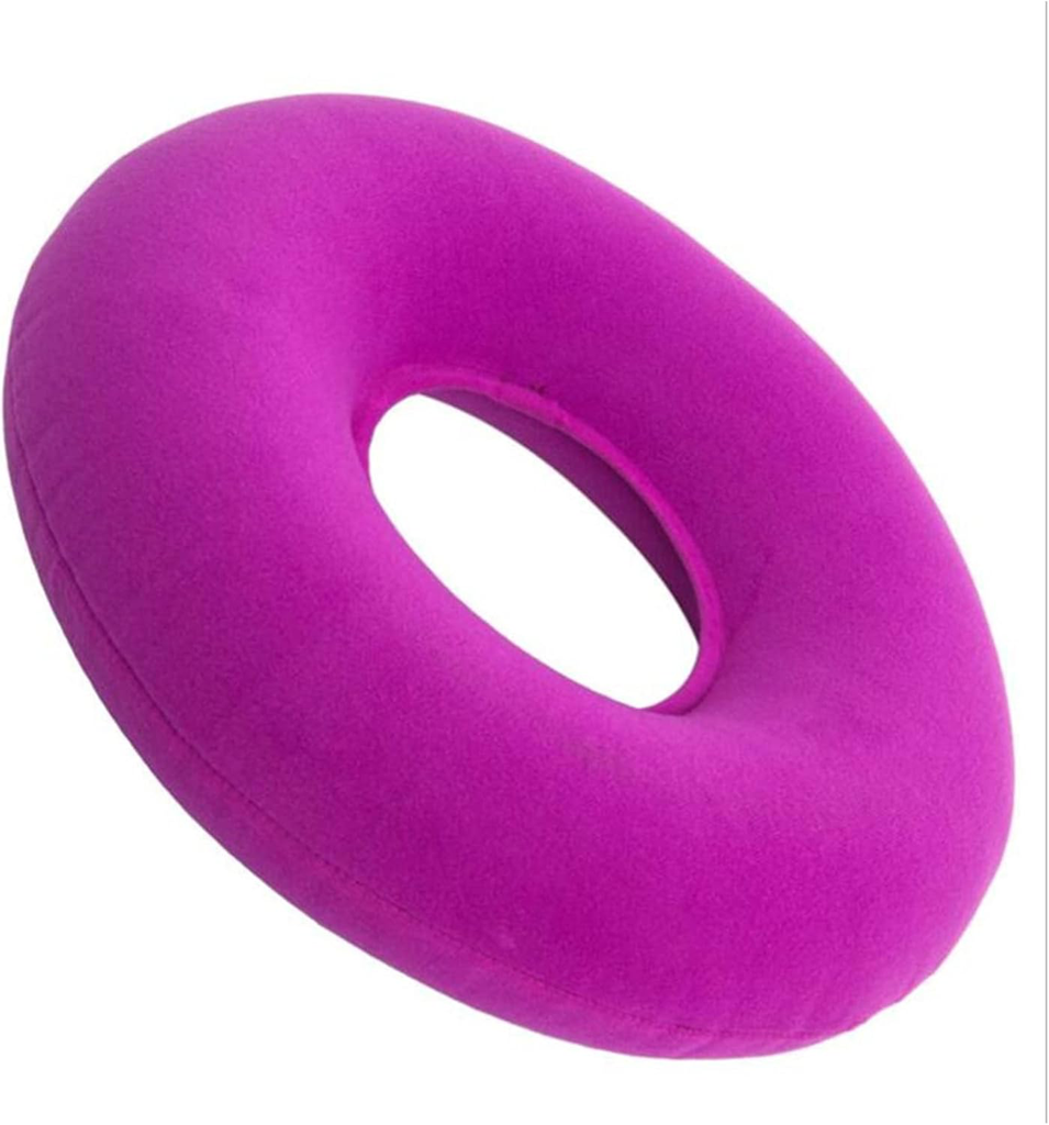 [IC-RE-COJ-01873] COJIN TIPO DONA INFLABLE PARA SILLA DE RUEDAS COLOR  ROSA