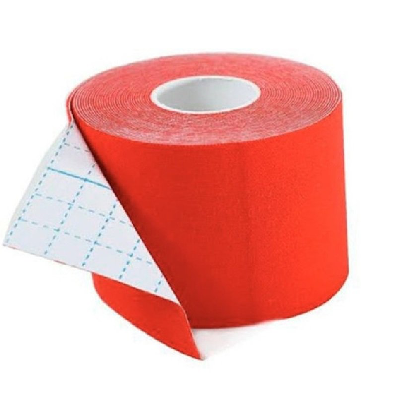 CINTA KINESIOLOGICA COLOR ROJO CON EMPAQUE PLASTICO