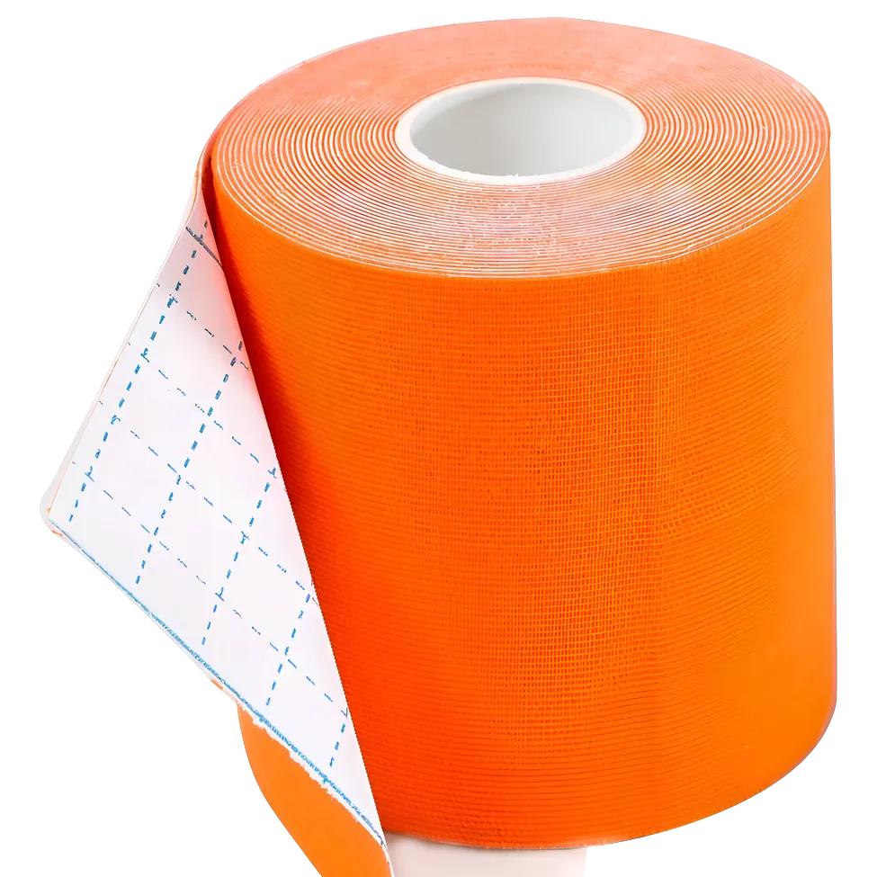 NUEVA  CINTA KINESIOLOGICA COLOR NARANJA  CON EMPAQUE PLASTICO