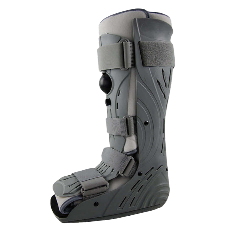 BOTA ALTA WALKER NEUMATICA DE LUJO GRIS  CHICA