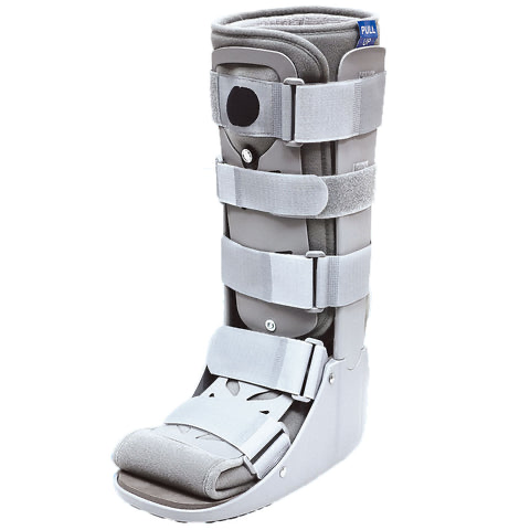 BOTA ALTA WALKER NEUMATICA DE LUJO GRIS GRANDE