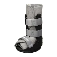 BOTA WALKER INFANTIL  DE LUJO COLOR GRIS ACOJINADA CHICO