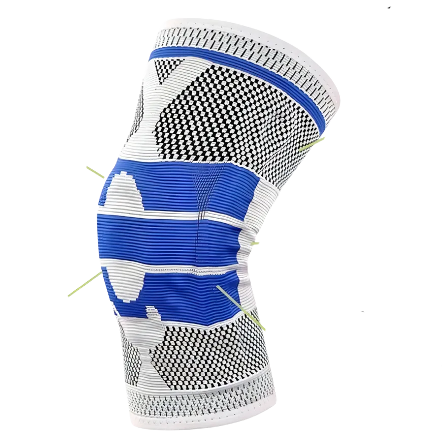 RODILLERA CON SILICONA PATELAR Y VARILLA FLEXIBLE MEDIANA