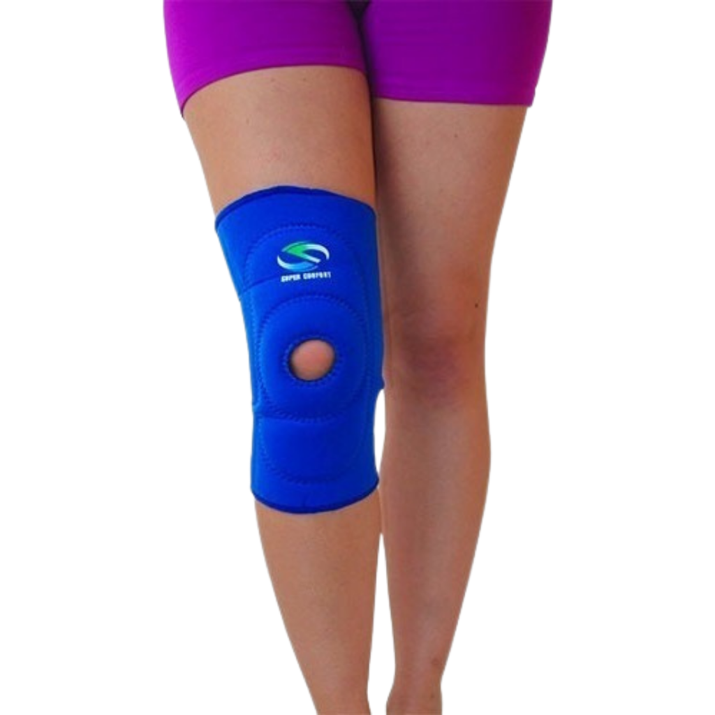 MANGA PARA RODILLA CON ORIFICIO AZUL GRANDE