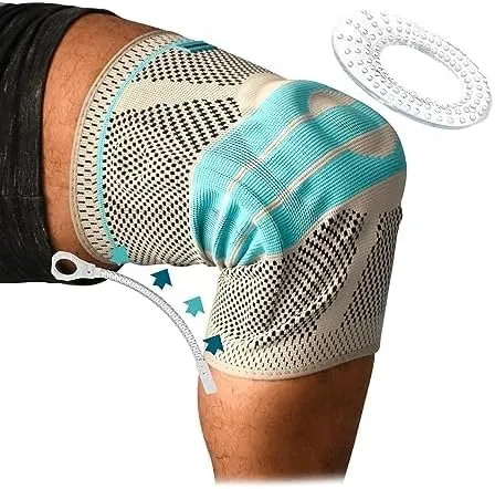 SOPORTE ELASTICO PARA PIERNA CON VARILLA LATERAL Y SILICON CHICO