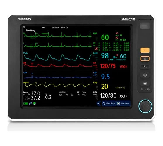 [RP-EQ-MON-2113] MONITOR DE SIGNOS VITALES UMEC DE 10 ECG,TEM, FC, SP02, PANI, RESP, MARCA MINDRAY, MODELO UMEC 10