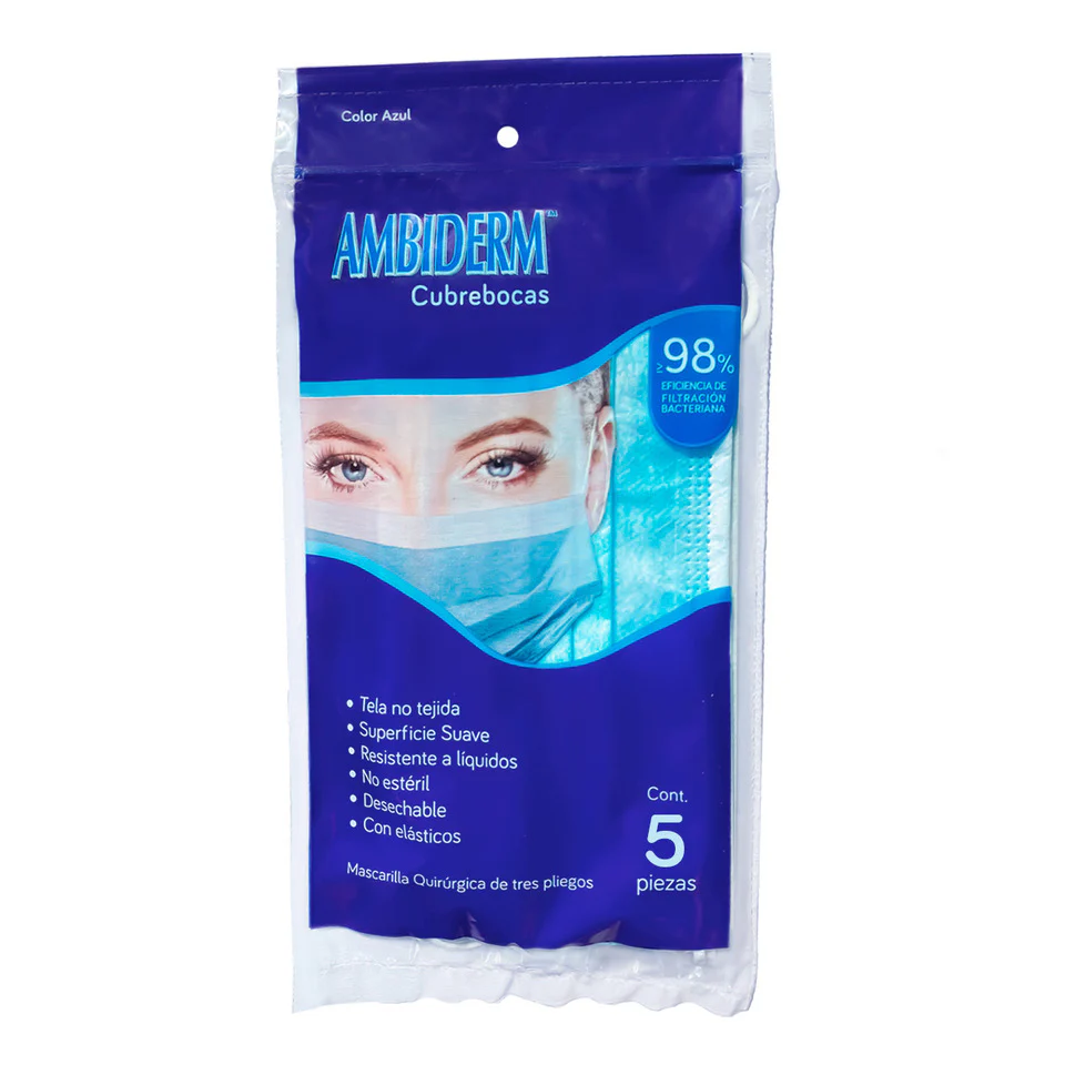 CUBREBOCAS BOLSA C/5 AMBIDERM