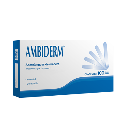 ABATELENGUAS CAJA C/100 AMBIDERM