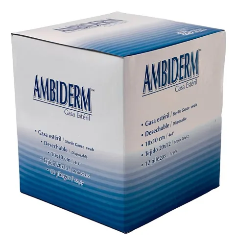 GASA ESTERIL 10cm X 10cm CAJA C/100 GASAS