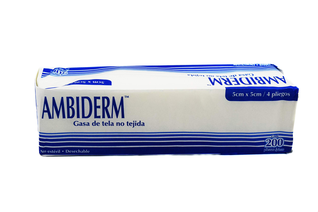 GASA DE TELA NO TEJIDA PAQUETE C/200 GASAS