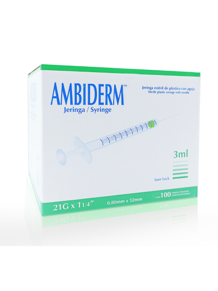JERINGA 3ML CAJA C/100 AMBIDERM
