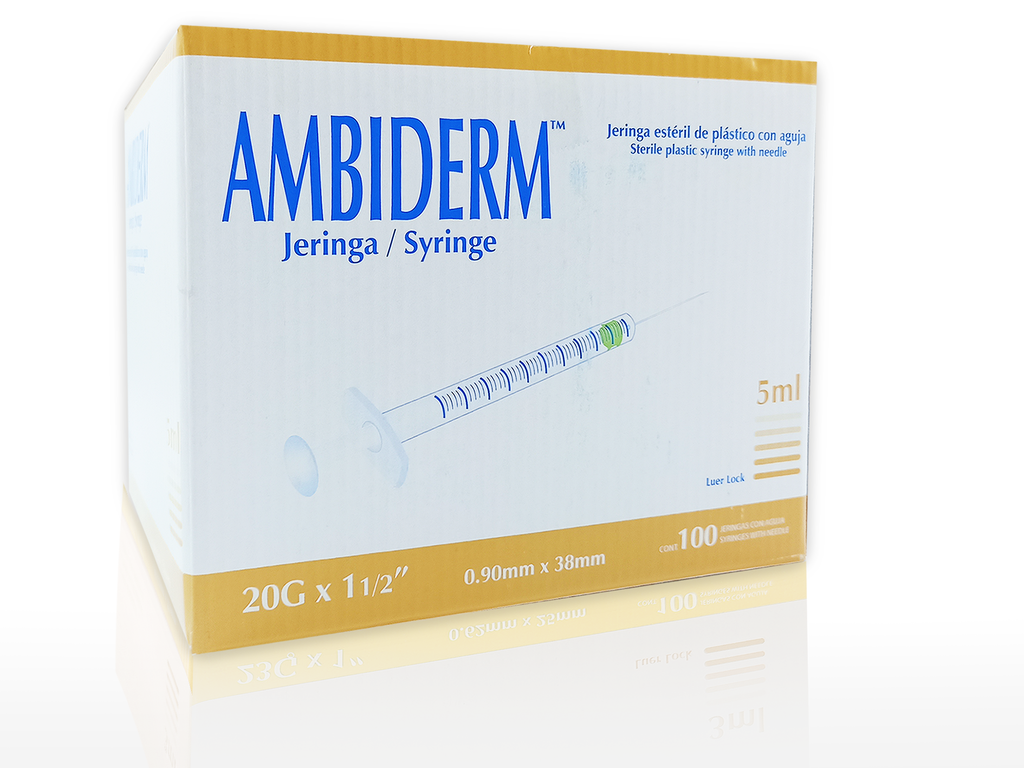 JERINGA 5ML CAJA C/100 AMBIDERM